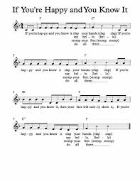 Free Lead Sheet If You Re Happy And You Know It Free Sheet Music Sheet Music Easy Piano Sheet Music