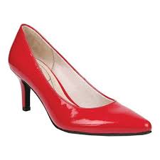 womens life stride sevyn pump size 9 m red polyurethane