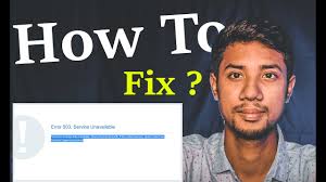 The service is unavailable error while openinsharepointnt 2013/2016 central administration, then you can check below things. How To Fix Wordpress Problem Error 503 Service Unavailable Youtube