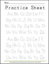 Alphabet tracing and writing practice sheets. 26 Best Tracing Alphabet Letters Ideas Preschool Learning Tracing Alphabet Letters Preschool Writing