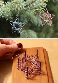 In an attempt to choose light and delicate decorations for my green beauty, i thought… 38 Easy Handmade Christmas Ornaments