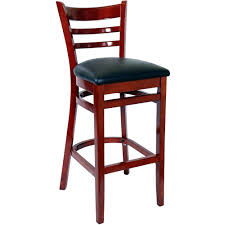 ladder back wood bar stools