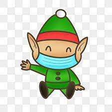 Cute Elf Face Mask Kawaii Greet Red Green Cute Elf Christmas Png Transparent Clipart Image And Psd File For Free Download Elf Face Unicorn Illustration Kawaii