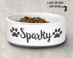 Dye Sublimation Large Ceramic Pet Bowl Mockup Add Your Own Etsy Pet Bowls Ceramics Dog Bowls