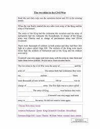the two sides in the english civil war year 8 worksheet