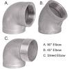Chrome mi elbows in compression fittings. 1