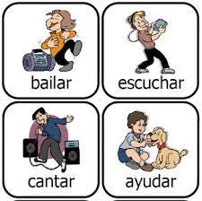 Spanish Verbs Action Kids Printable Card Set Spanish Verbs Learning Spanish Spanish Vocabulary