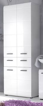 Ein bad hochschrank weiß hochglanz kann die ganze optik des badezimmer sehr beeinflussen, denn ein badezimmer hochschrank hängt in der regel auch auf augenhöhe. Badezimmer Hochschrank Skin Hochglanz Weiss