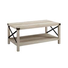 Signature design by ashley norcastle cocktail table. 40 Rustic Urban Industrial Metal X Coffee Table White Oak Bronze