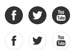 Free Black White Social Media Icons Download Png Svg Jpg Social Media Icons Social Icons Media Icon