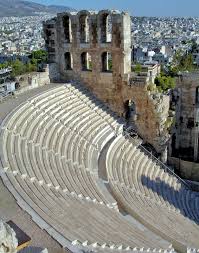 The ancient odeon of herodes atticus theatre is one of the must see attractions in athens and considered one of the best open air theatres in the world. Odeon Of Herodes Atticus On Acropolis In Athens Greece Encircle Photos