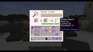 Slot + the enchants from 1. Minecraft 1 8 Enchantment Book Tutorial How To Use Books And Anvils Youtube