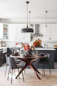 Great wooden dining table and 4 chairs. Craftberry Bush Simple Modern Fall Tablescape Https Www Craftberrybush Com Dining Room Small Round Dining Table Dining Room Inspiration