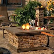 Canyon Ridge Fire Pit Column Lowes Awesome With American Fireglass Beads Added Outdoor Living Outdoor Backyard Retreat
