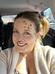 Leopard print paper inspires layout idea