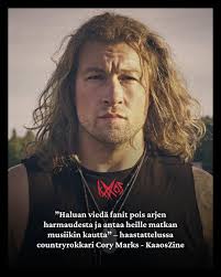 Kanadalainen countryrokkari Cory Marks keskusteli Kaaoszinen kanssa  tulevasta "Sorry For Nothing Vol. 2" -albumistaan. Käykäähän lukemassa  haastattelu sivustolta. Linkki kommentissa👇