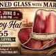 Stained Glass with Mary- cowboy hat