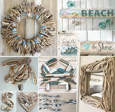 You can use several pieces of driftwoods to create a word or some string on the wall that give your walls a natural simplicity feel, you can also make an adorable boat craft by using a piece of driftwood and fabric…. Driftwood Wall Decor Wall Art Handmade Usa Coastal Decor Ideas Interior Design Diy Shopping