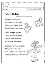 Veja mais ideias sobre atividades de são joão, atividades festa junina educação infantil, atividades. Texto Festa De Sao Joao Poema E Atividades Relacionadas 3Âº Ano 4Âº Ano
