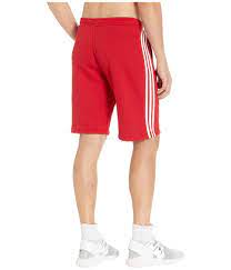 Check spelling or type a new query. Adidas Originals Cotton 3 Stripes Shorts Vapour Steel Men S Shorts In Red For Men Lyst