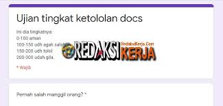 Terima kasih sudah berkunjung dan semoga bermanfaat. Link Ujian Tingkat Ketololan Docs Ujian Ketololan Docs Link Google Form Terbaru 2020 Bakrabata Com Nah Itulah Link Ujian Alay Docs Google Form Yang Dapat Kalian Coba Dan Jangan Lupa