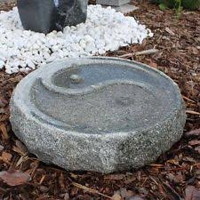 Vogeltranke Aus Granit Naturstein Stein Garten Vogelbad Yin Und Yang Design Hand Vogelbad