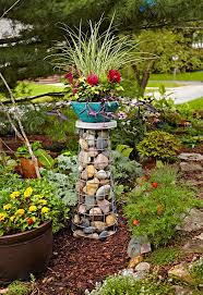Elevate Your Container Garden With A Gabion Plant Stand In 2020 Plants Container Gardening Shade Garden Design