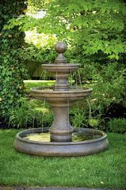 62 Opal Two Tier Fountain With Pool Outdoor Cement Ebay Garden Water Fountains Fountains Outdoor Water Fountains Outdoor