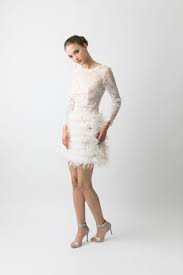 Rita Feather Dress Little White Dresses Long Sleeve Lace