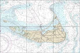 Nantucket Nautical Chart Ceramic Tile Mural Nc 13237c1