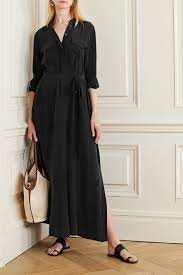Equipment Major Washed-silk Maxi Shirt Dress Net-a-portercom Maxi Shirt Dress Maxi Dress Shirt Dress