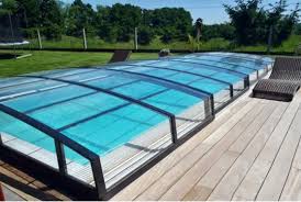 Source Low Line Angle Automatic Waterproof Aluminum Swimming Pool Cover Enclosures On M Alibaba Com Pool Cover Pool Swimming Pools