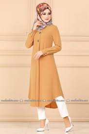 Modaselvim Tunik Dugme Detay Tesettur Tunik Pl892 Hardal Muslim Fashion Dress Muslim Fashion Dresses