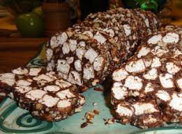 Bonnie S Chocolate Marshmallow Log Recipe Chocolate Marshmallows Chocolate Recipes Desserts