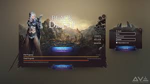 Black Desert Online Launcher On Behance Deserts Game Logo Black