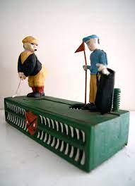 Check spelling or type a new query. Vintage Cast Iron Golf Coin Bank Coin Bank Cast Iron Toy Bank