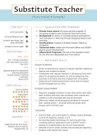 The first of our samples flunks the test Substitute Teacher Functional Resume Example Resume Skills Section Teacher Resume Examples Resume Skills