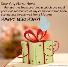 Birthday Wishes With Name And Photo For Sister Treasure Box Happy Birthday Wishes For Sister With Name