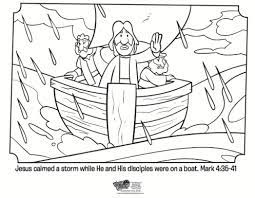 They can serve as a great take home . Jesus Calms The Storm Bible Coloring Pages What S In The Bible Jesus Calma La Tormenta Milagros De Jesus Iglesia Ninos