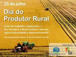 Jul 23, 2016 · 25 de julho: Dia Do Produtor Rural Irga