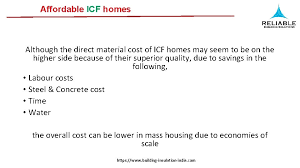 Icf foundation cost calculations for jobs in southern ontario, canada. Mass Housing Construction With Reliable Icf Insulated Concrete