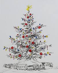 12 Days Of Christmas Cards Train Christmas Tree