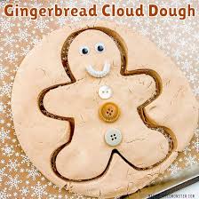 Gingerbread Cloud Dough Recipe In 2020 Cloud Dough Recipes Cloud Dough Handprint Ornaments