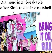 Diamond Is Unbreakable After Kiras Reveal In A Nutshell Ifunny Memes Beach Jewelry Diy Kira