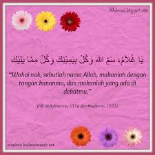 Hadist Makan Dengan Tangan Kanan Islam Doa Pengetahuan