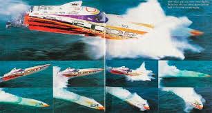 Racing accident in a hydro boat