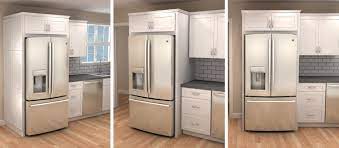 Custom panels can be affixed to panel ready refrigerators to. On The End Kraftmaid At The Home Depot