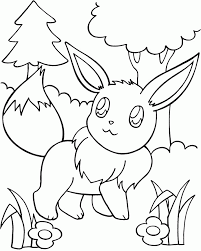 Pokemon scans from pacificpikachu s collection pokemon coloring. Eevee Coloring Pages Coloring Home