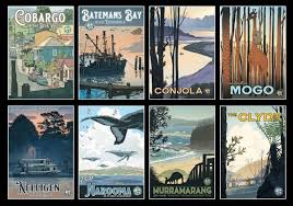 Australian Community Media To Promote Tourism On The Nsw South Coast With Vintage Posters