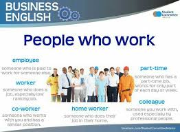 British Council Business English People Who Work Learn English English Vocabulary English Language Teaching